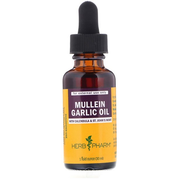 Mullein Garlic Compound 1 Oz by Herb Pharm, Pack of 2