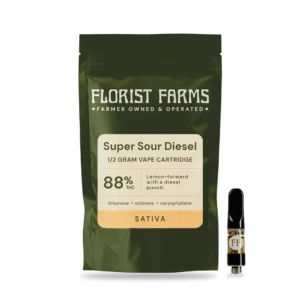 Super Sour Diesel – .5g Vape Cartridge (Sativa)