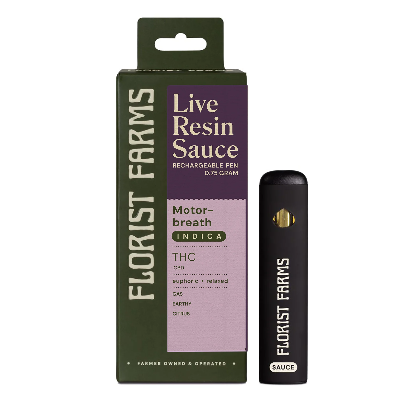 Motorbreath Live Resin Sauce Vape Pen (Indica)