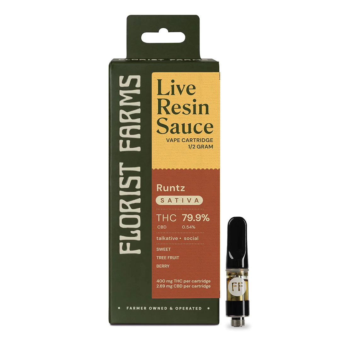 Runtz Live Resin Sauce Vape Cartridge (Sativa)