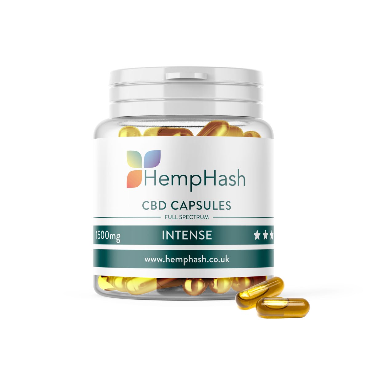 1500mg | Hash Caviars CBD Capsules | Intense