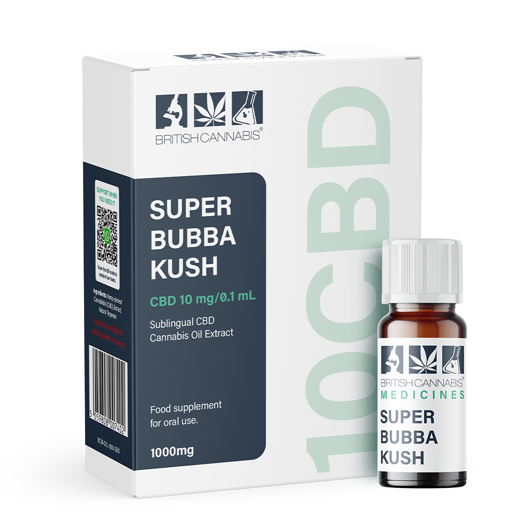 Super Bubba Kush| Full Plant Extract CBD Oil | 1000mg CBD (10ml)