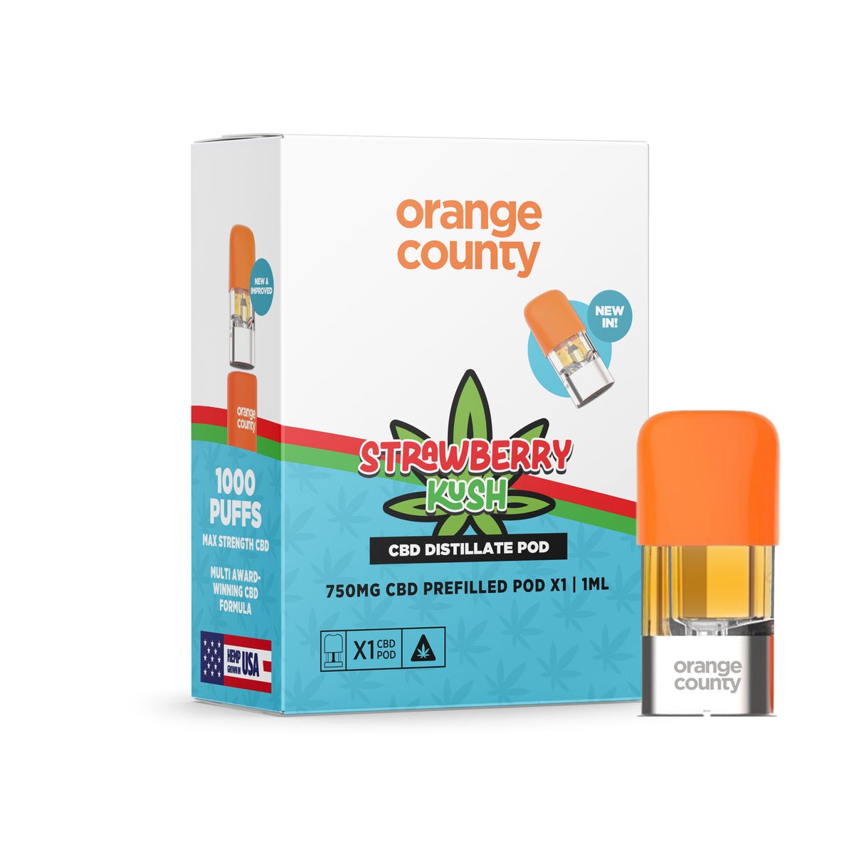Orange County Strawberry Kush | CBD Vape Pod