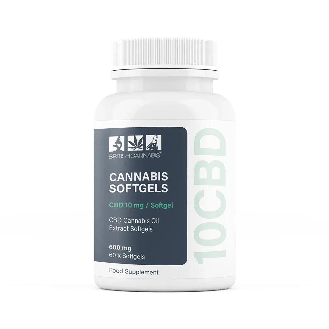 10CBD Cannabis Softgel | CBD Capsules | 600mg CBD (10ml x 60 Softgels)