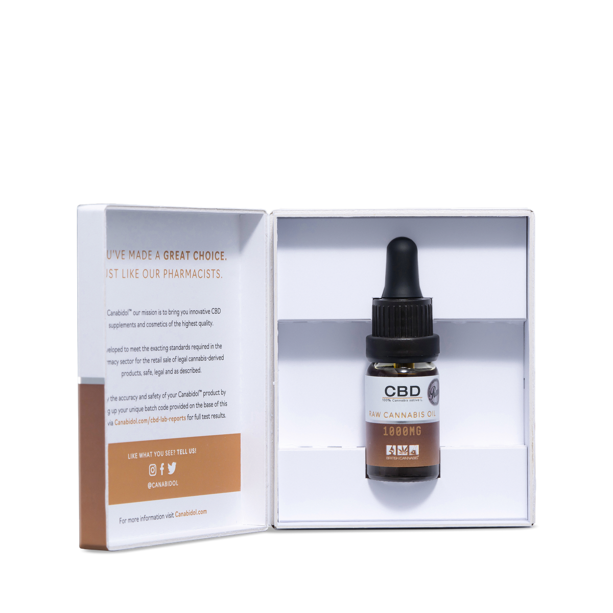 British Cannabis | Raw Broad Spectrum CBD Oil | 1000mg CBD (10ml)