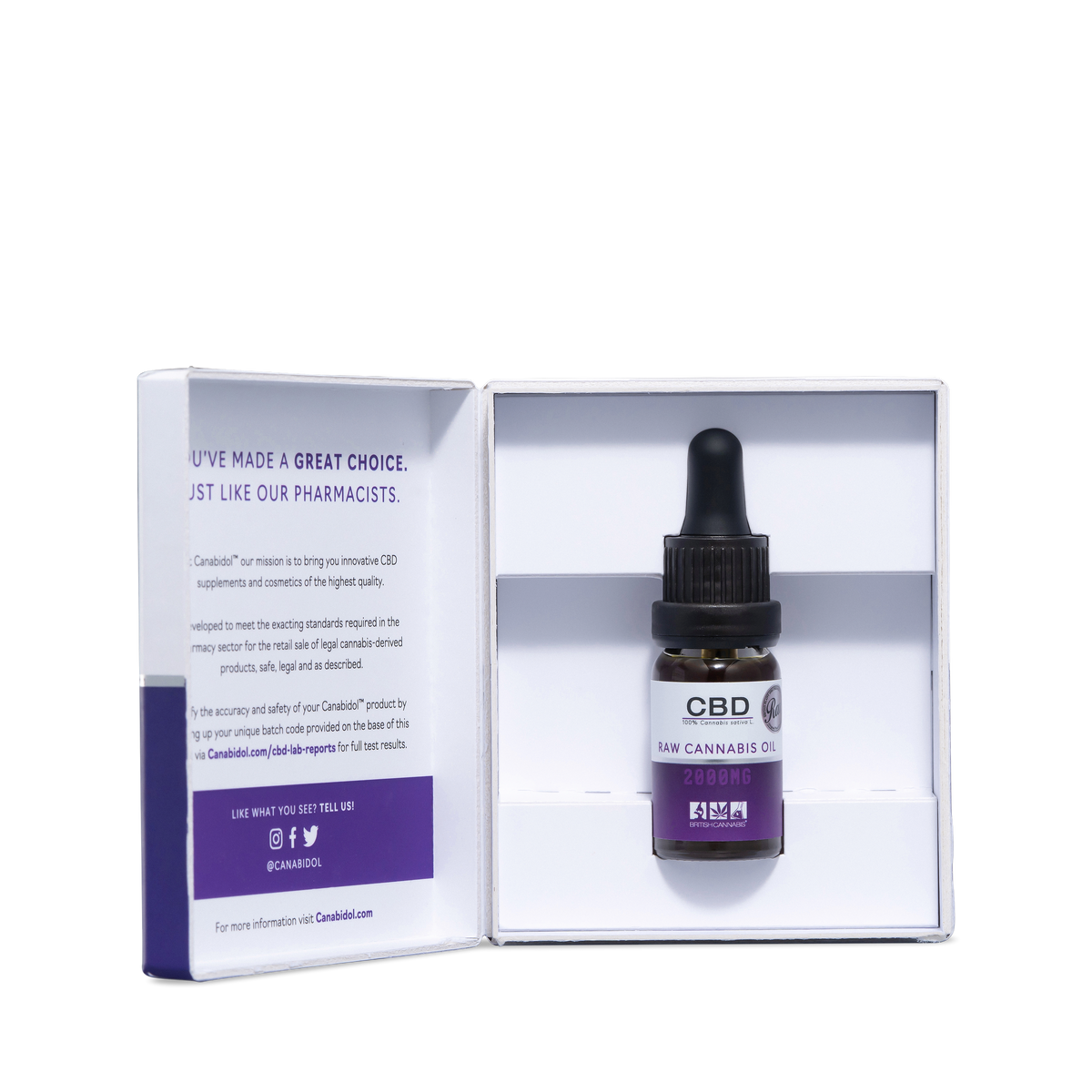 British Cannabis | Raw Broadspectrum CBD Oil | 2000mg CBD (1ml)